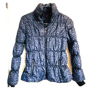 Bebe Leopard Puffer Jacket